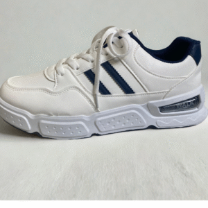 Walk StreetForce White Sneakers with Blue Stripes