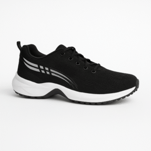 Walk AeroStride Black Mesh Sneakers