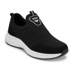 Walk FlexMate Black Slip-On Sneakers