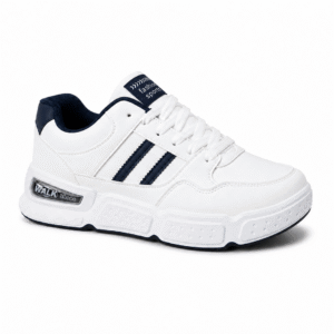 Walk StreetForce White Sneakers with Blue Stripes