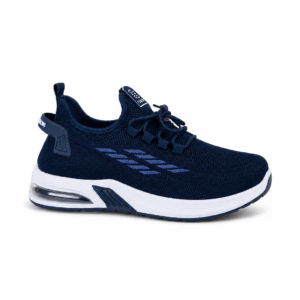 Men’s Navy Blue Knit Sneakers - Lightweight Sports Shoes